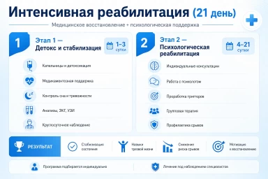 Реабилитация за 21 день в Хотьково